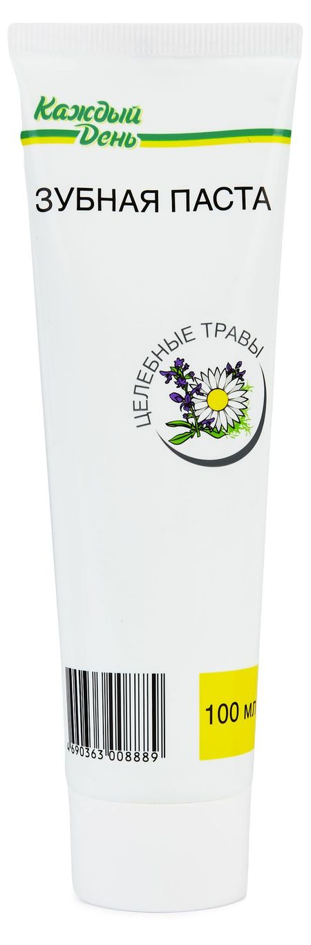 Зубная паста Каждый день Целебные травы, 100 мл деатра коэн адам сигел целебные травы ашкенази забытое наследие великих целителей