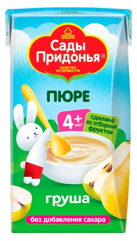 Пюре Сады Придонья груша с 4 мес., 125 г валерий борисович бочков сады казановы