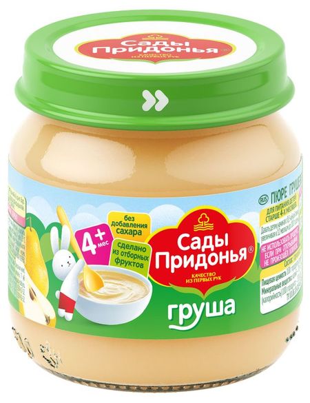 Пюре Сады Придонья грушевое с 4 мес., 80 г валерий борисович бочков сады казановы