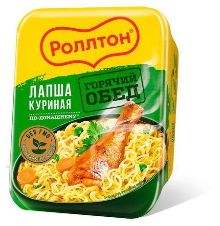 Лапша быстрого приготовления Роллтон яичная с курицей, 90 г