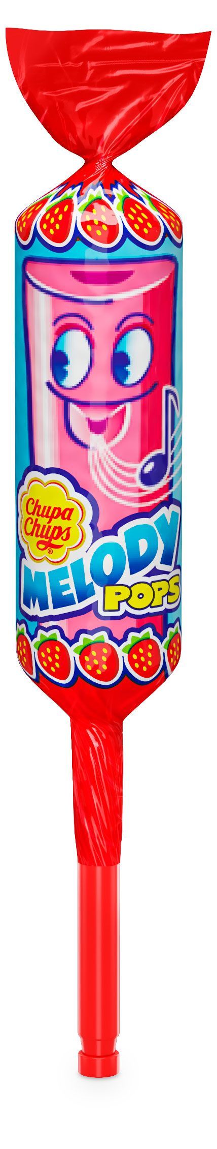 Карамель Chupa Chups Мелоди Попс Клубника Китай, 15 г