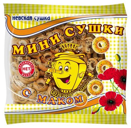 Сушки-мини Невская Сушка с маком, 200 г