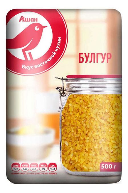 Булгур пшеничный АШАН Красная птица Марокко, 500 г