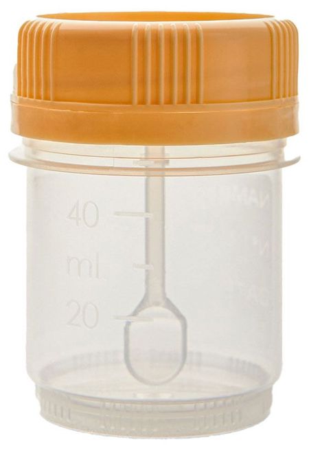 Контейнер для биоматериалов одноразовый стерильный с крышкой 60 мл, 1 шт ник хоулетт медицинские заметки шерлока холмса как болели лечили и умирали в викторианскую эпоху