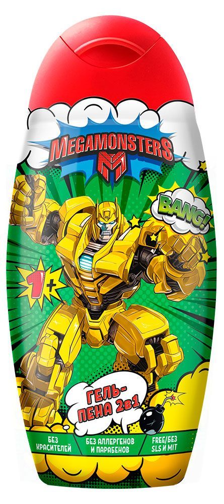 Детская гель-пена для тела 2в1 Мегамонстры 1+, 300 мл владислав колмаков победителей не судят