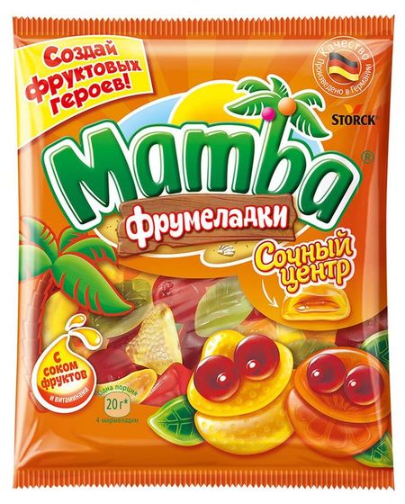 Мармелад жевательный Mamba Сочный Центр Германия, 140 г