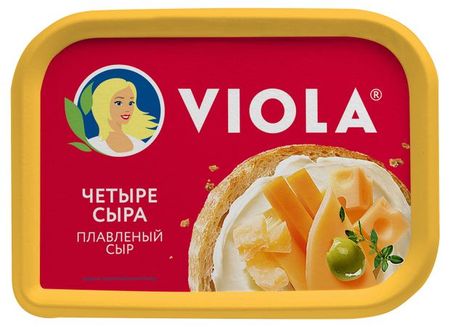 Сыр плавленый Viola четыре сыра 50% БЗМЖ, 200 г