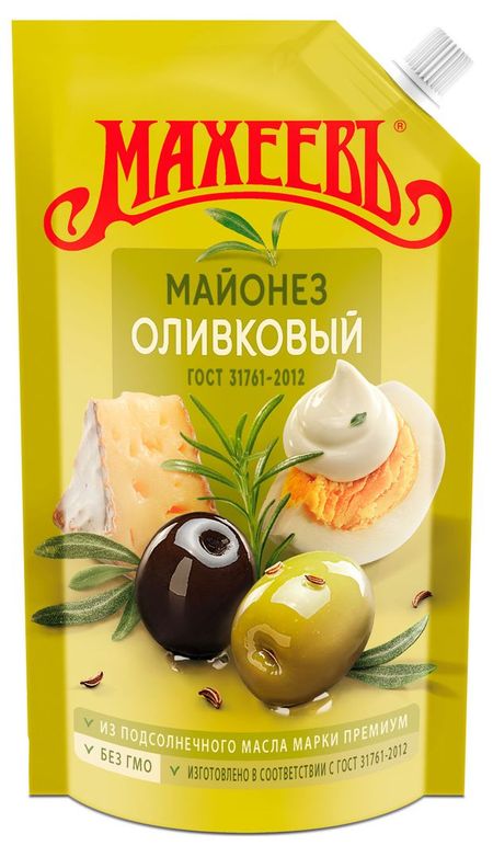 Майонез оливковый МАХЕЕВЪ 67%, 380 г