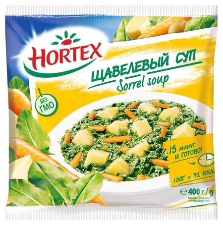 Овощная суповая смесь Щавелевый суп Hortex замороженная, 400 г