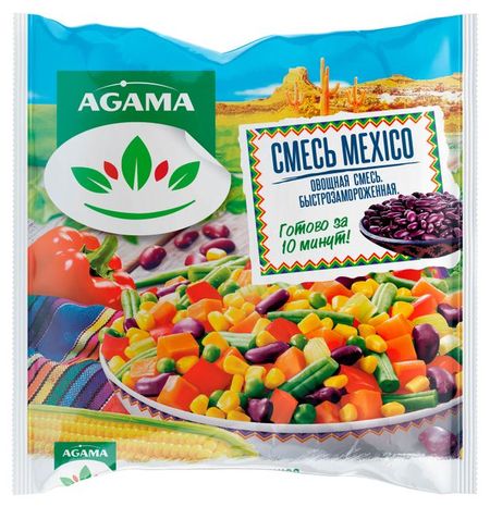 Смесь овощная Agama MEXIKO замороженная, 400 г