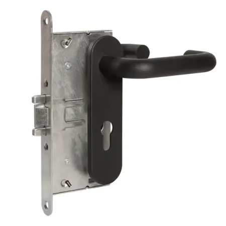 Замок врезной 772, цвет черный