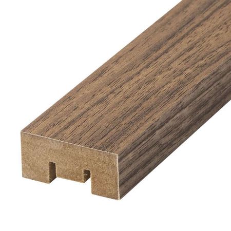 Декоративная рейка МДФ 35х16х2700 мм грецкий орех Стильный Дом