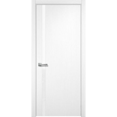 Дверь межкомнатная Бревик 02-1 600х2000 мм ПВХ дуб шале белый с декоративной вставкой с замком подставка настольная forte pastel пластиковая белый с розовой вставкой erichkrause