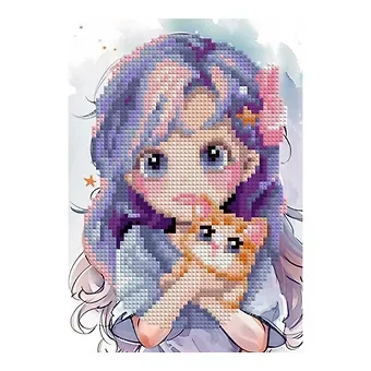 Алмазная мозаика 15*20 детская (неполное заполнение) 