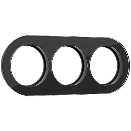 Рамка Werkel Favorit Runda трехместная черная (a051633)