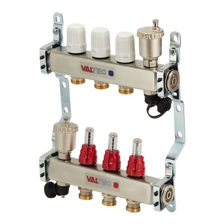 Коллекторная группа со встроенными расходомерами в сборе Valtec 1 ВР(г) х 3 выхода 3/4 НР(ш) ЕК х 1 ВР(г) социально коммуникативное развитие дошкольников ст группа 5 6 л мбибпроготрожддошк абрамова фг