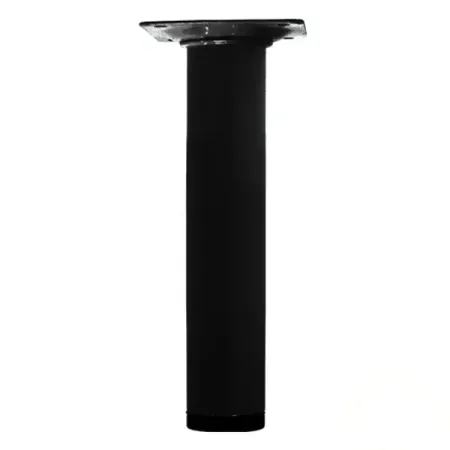 Ножка для мебели круглая ⌀30 мм 15 см черная