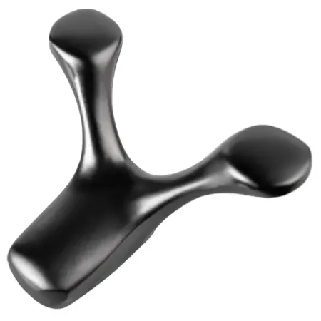 Крючок Г-образный Manor 20x77 мм сталь цвет графит