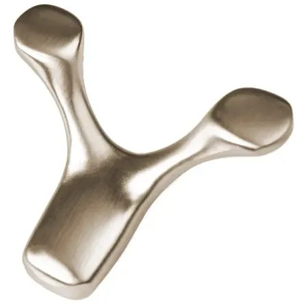 Крючок Г-образный Manor 20x77 мм сталь цвет никель