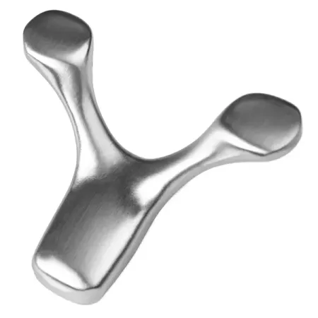 Крючок Г-образный Manor 20x77 мм сталь цвет хром глянцевый