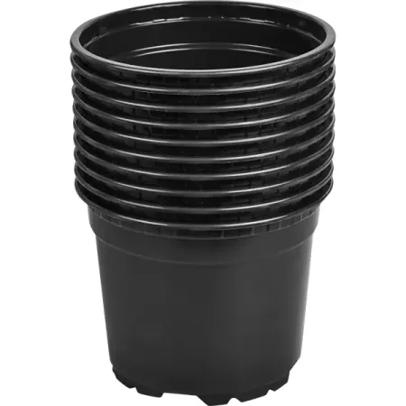 Горшок круглый 12x9.5 см 750 мл 10 шт. houseen самополивающийся круглый пластиковый очный горшок