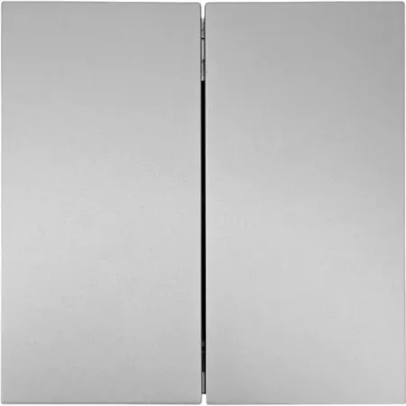 Выключатель встраиваемый Lezard Zima 2 клавиши цвет серый матовый