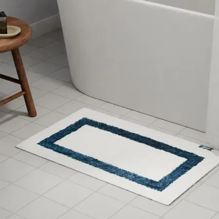 Коврик для ванной Fixsen Presto 50x80 см цвет бело-синий