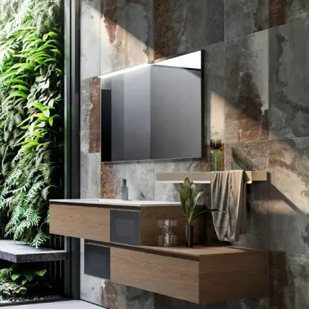 Плитка настенная Керамин Этна 5 60x30 см 1.98 м² глянцевая цвет графит