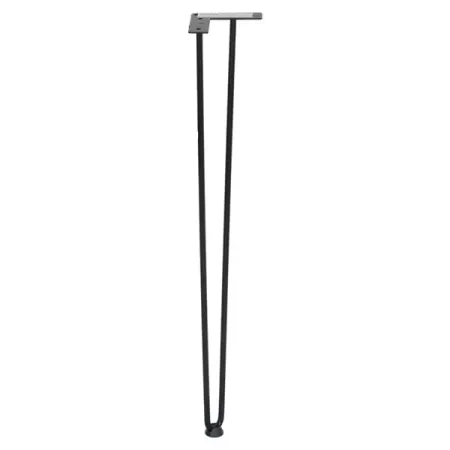 Ножка-шпилька для стола Larvij стальная 10x710 мм черная нагрузка до 20 кг кружевные водонепроницаемые коврики для стола