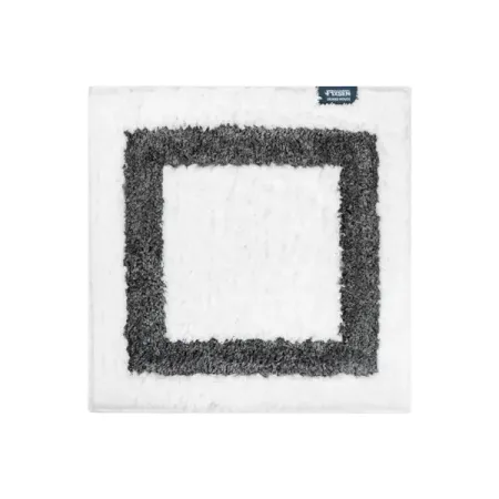 Коврик для туалета Fixsen Presto 50x50 см цвет бело-серый