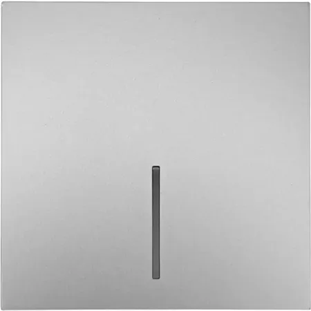 Выключатель встраиваемый Lezard Zima 1 клавиша с подсветкой цвет серый матовый