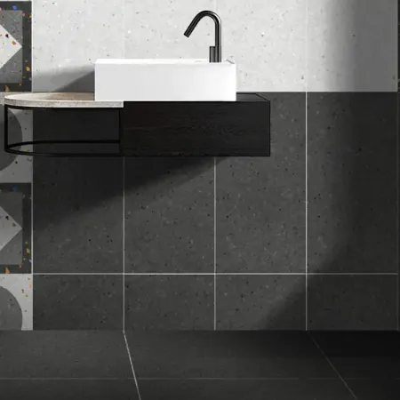 Плитка настенная Керамин Салерно 5 60x30 см 1.98 м² матовая цвет графит