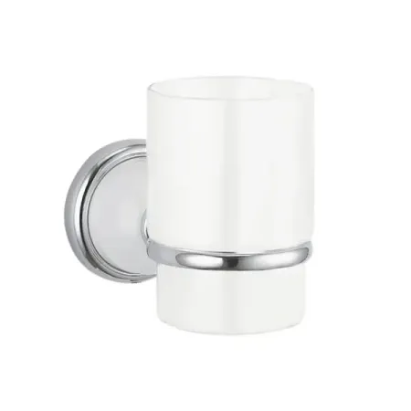 Стакан для зубных щёток Lemer Loire подвесной керамика цвет белый/хром
