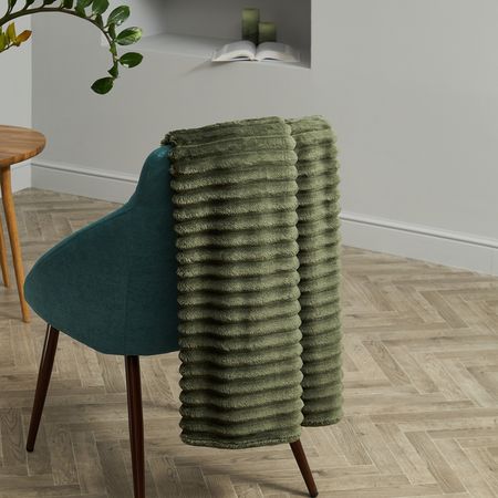 Плед Soft strip, зеленый