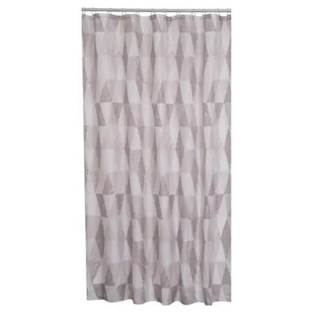 Штора для ванной Vidage Лерма 180x200 см полиэстер цвет белый/серый
