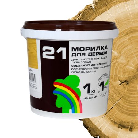 Морилка Радуга ВДАК водная антисептическая сосна 1 кг