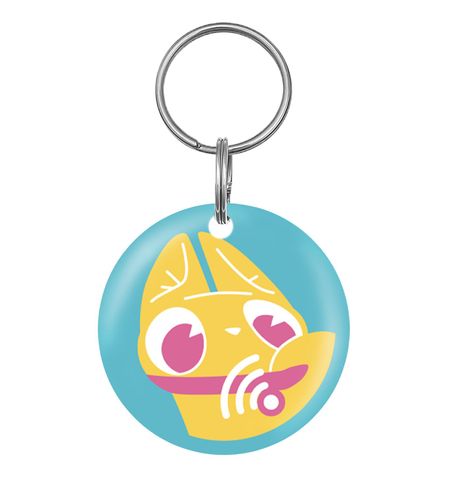 Ошейники, шлейки Tappi амуниция Цифровой адресник для животных, голубой (3x3 см)