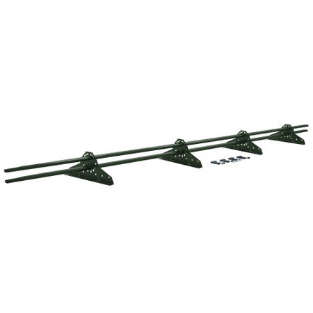 Снегозадержатель трубчатый овальный Grand Line 3 м зеленый хром RAL 6020