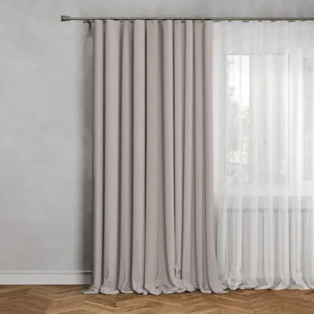 Штора на ленте Inspire Raspberry 200x280 см цвет айвори Trench 6