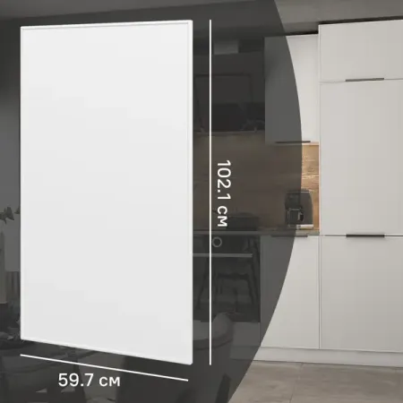 Фасад для кухонного шкафа Инта 59.7x102.1 см Delinia ID МДФ цвет белый huano микропереключатель для мыши синяя оболочка белая точка 20 млн циклов