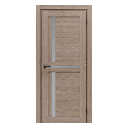Дверь межкомнатная Порта-29.3 800х2000 мм ПВХ light sonoma со стеклом