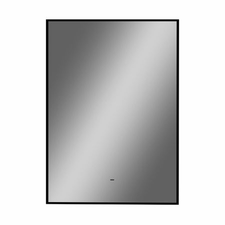 Зеркало с подсветкой прямоугольное 50х70 см в раме черной бесконтактный сенсор Continent Martina Led (ЗЛП4762)