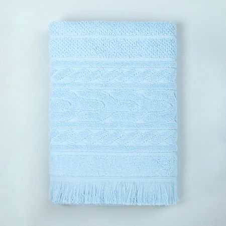 Полотенце махровое Саверия/Saveria, голубое