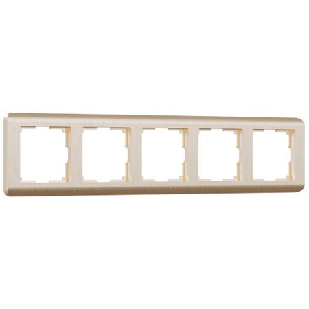 Рамка Werkel Stream пятиместная шампань (a051269)