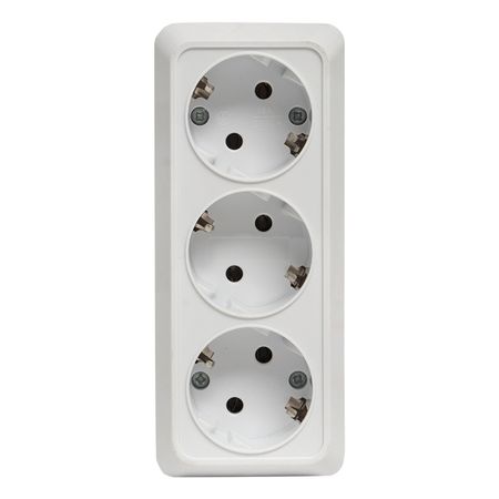 Розетка EKF Рим накладная белая (ENR16-228-10)