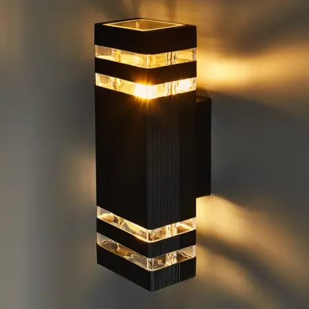 Светильник уличный настенный Smartbuy 18 Вт IP65 цвет черный 2 настенный светильник chi light supplier из травертина и стекла