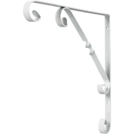 Кронштейн Орнамент 25х25 см нагрузка до 25 кг цвет белый