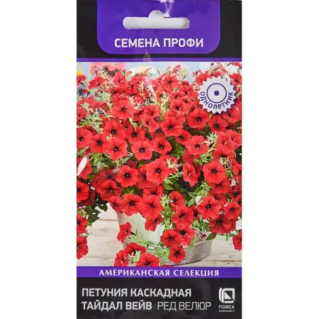 Петуния каскадн Тайдал Вейв Ред Велюр 5 шт.
