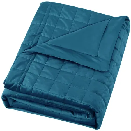 Покрывало Etna 240x220 см велюр цвет синий