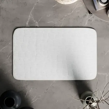 Коврик для ванной Vidage Каменка 50x80 см цвет белый белый кружевной коврик из хлопка 20 см